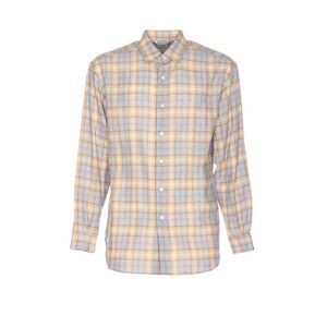 Auralee Men Airy Wool Check Shirt